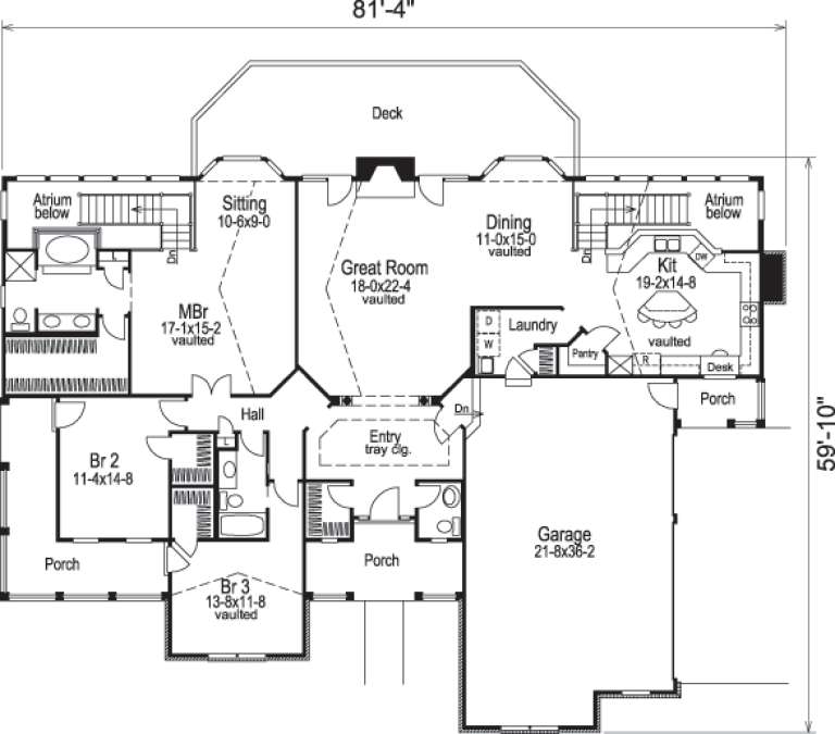 House Plan House Plan #14362 Drawing 1