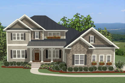 Traditional House Plan #6849-00031 Elevation Photo