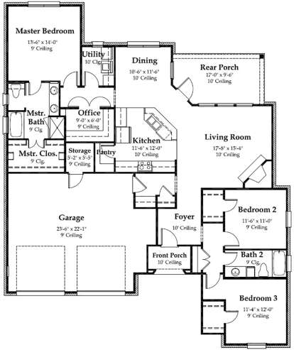 Main Level for House Plan #7516-00004
