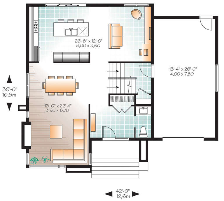 House Plan House Plan #21173 Drawing 1