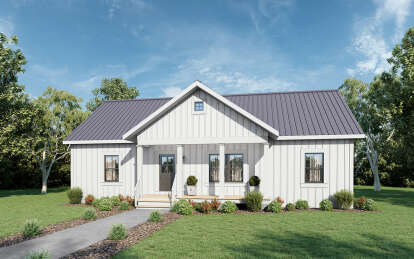 Modern Farmhouse House Plan #1776-00117 Elevation Photo