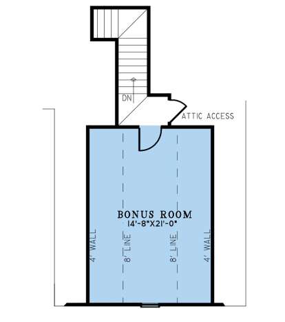 Bonus Room for House Plan #8318-00311