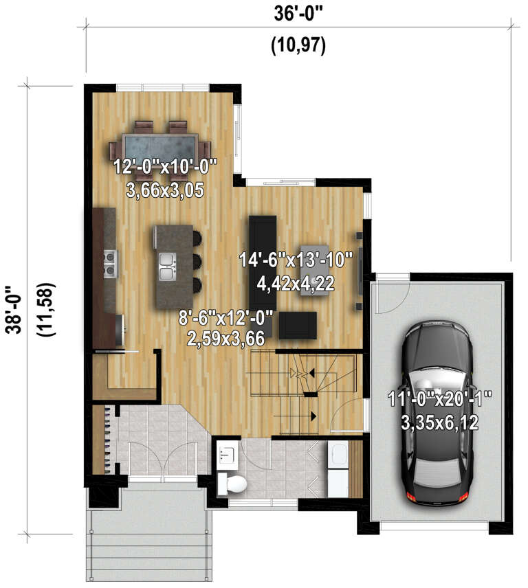 House Plan House Plan #28222 Drawing 1