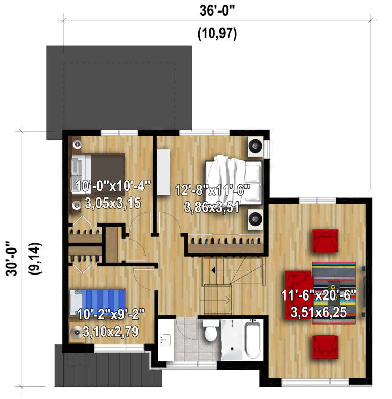 House Plan House Plan #28222 Drawing 2