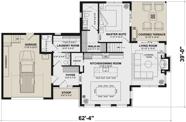 House Plan House Plan #30330 Drawing 1