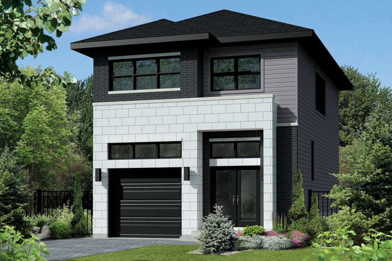 House Plan House Plan #30507 Angled Front Elevation