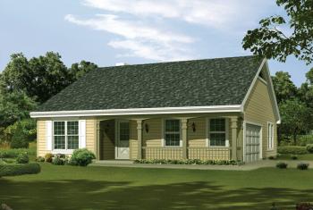 Ranch Plan: 1,202 Square Feet, 3 Bedrooms, 2 Bathrooms - 5633-00181