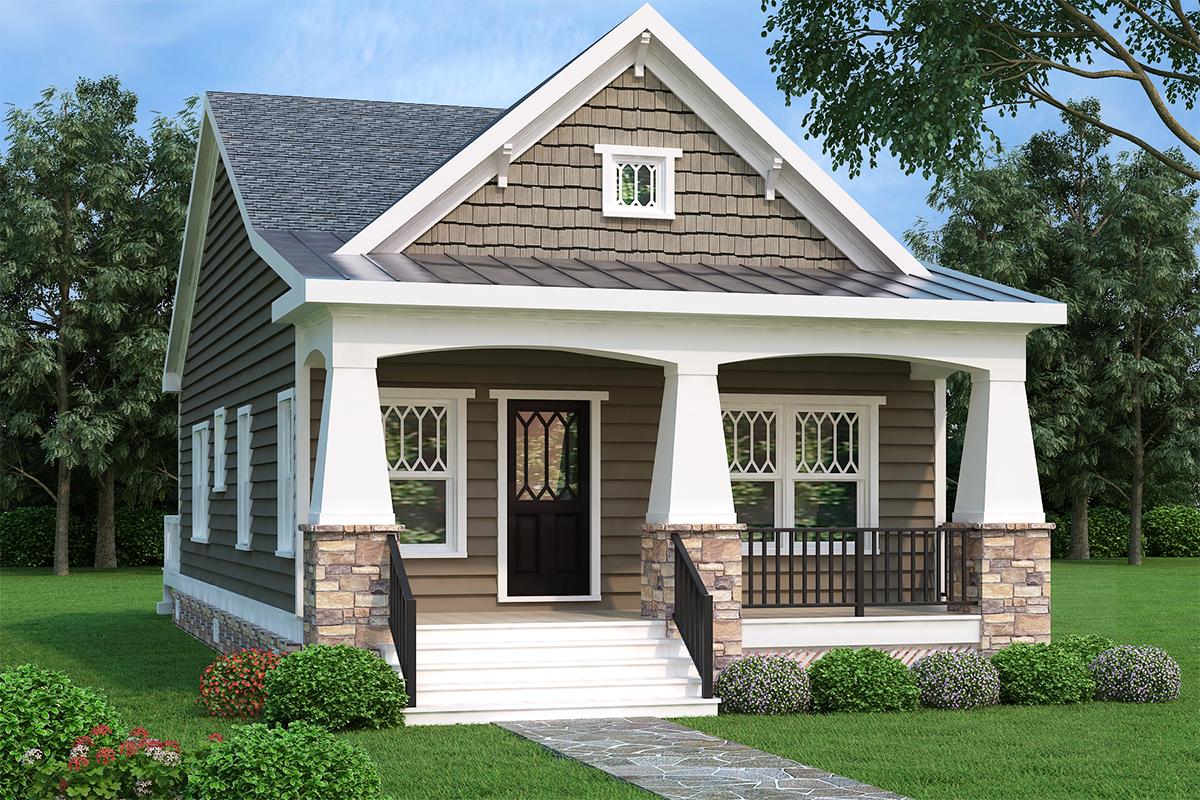 Bungalow Plan 966 Square Feet 2 Bedrooms 1 Bathroom 009 00121