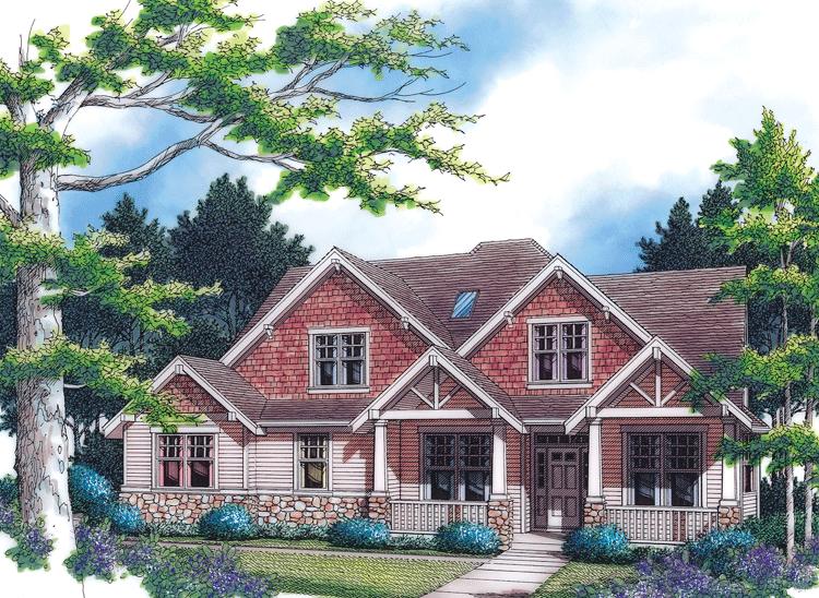 Craftsman Plan: 2,458 Square Feet, 3 Bedrooms, 2.5 Bathrooms - 2559-00470