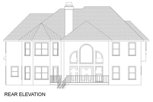 Traditional Plan: 3,500 Square Feet, 5 Bedrooms, 4 Bathrooms - 036-00158