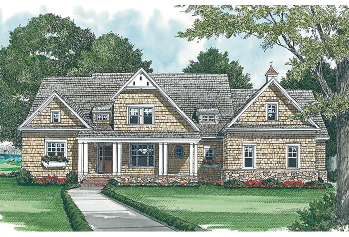 Southern Plan: 4,416 Square Feet, 5 Bedrooms, 4.5 Bathrooms - 009-00087