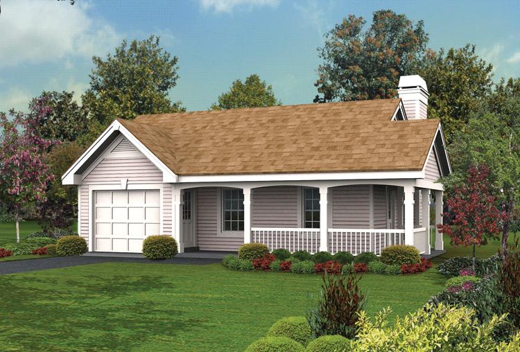 Country Plan: 480 Square Feet, 1 Bedroom, 1 Bathroom - 5633-00152