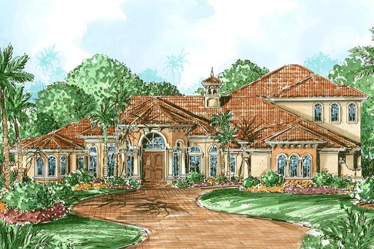 Classical Plan: 4,500 Square Feet, 3 Bedrooms, 3.5 Bathrooms - 028-00055