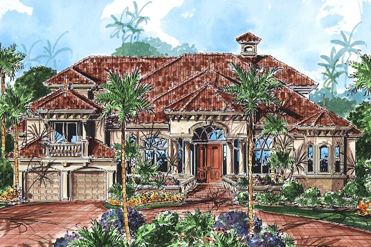 Classical Plan: 4,500 Square Feet, 3 Bedrooms, 3.5 Bathrooms - 028-00055