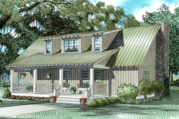 Country Plan: 2,039 Square Feet, 4 Bedrooms, 3 Bathrooms - 110-00221