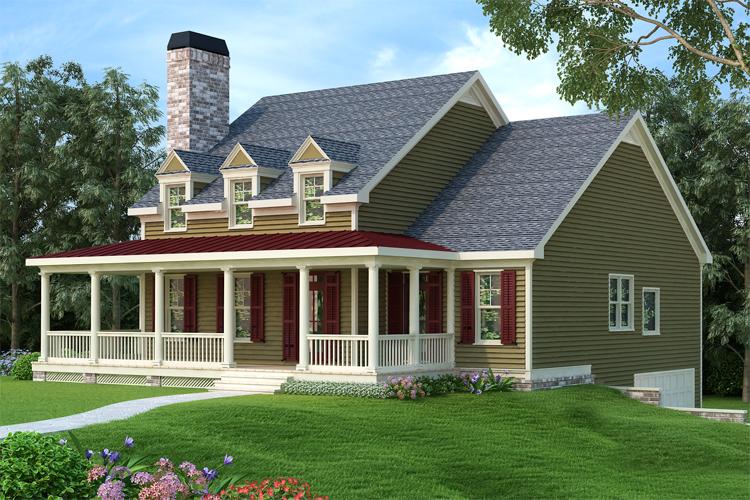 Traditional Plan: 2,293 Square Feet, 3 Bedrooms, 2.5 Bathrooms - 009-00140