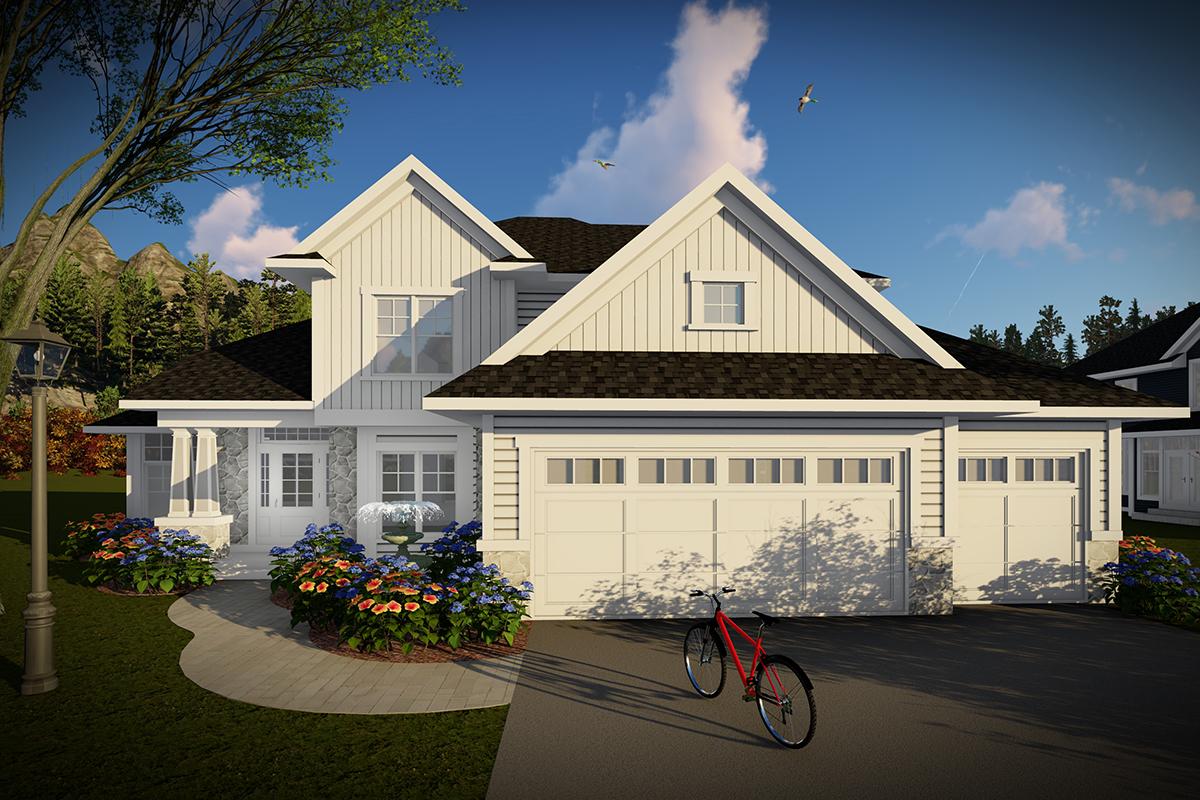 Modern Farmhouse Plan: 2,528 Square Feet, 4 Bedrooms, 3.5 Bathrooms ...