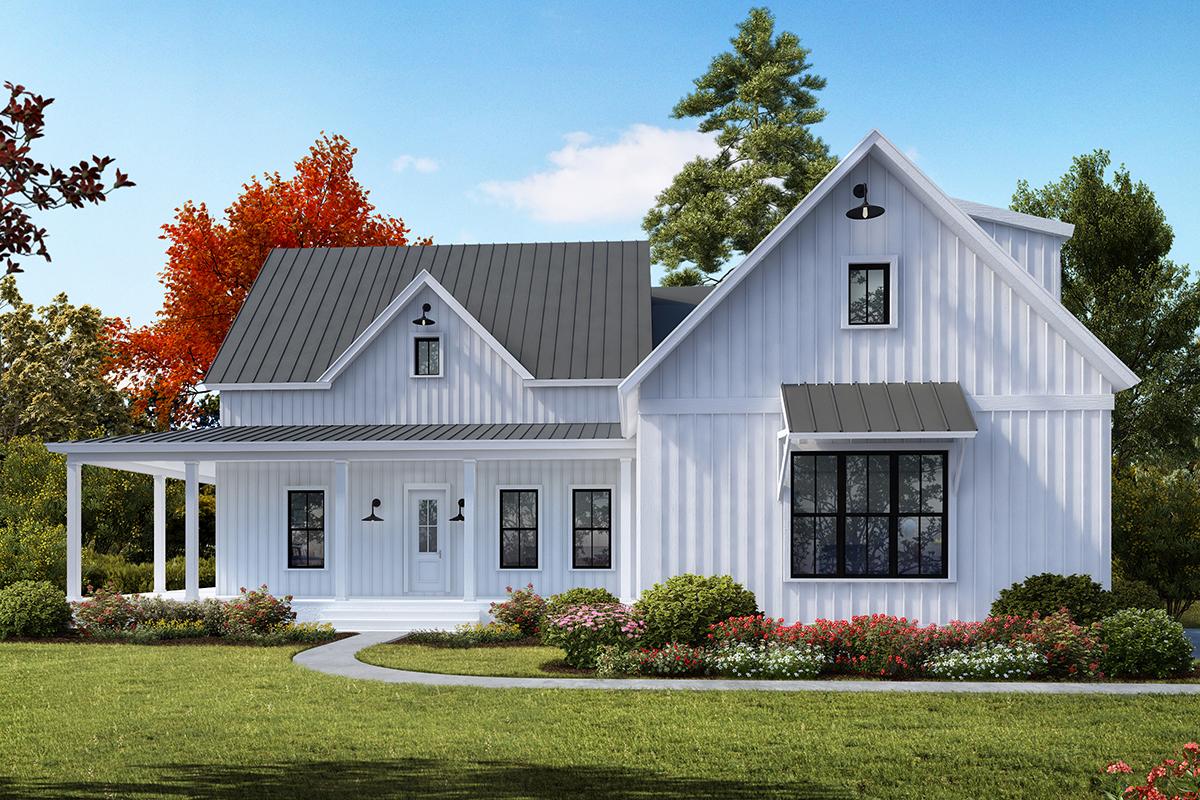 Modern Farmhouse Plan: 2,201 Square Feet, 3 Bedrooms, 2.5 Bathrooms ...