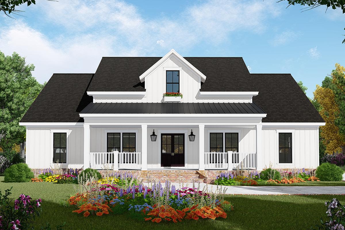 Modern Farmhouse Plan 1 800 Square Feet 3 Bedrooms 2 5 Bathrooms 