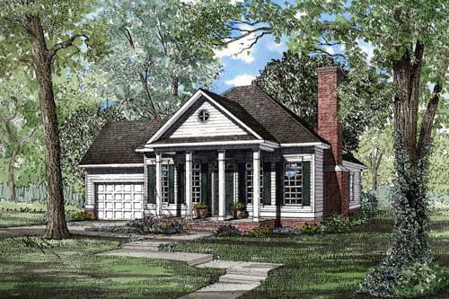 Cabin Plan: 900 Square Feet, 2 Bedrooms, 2 Bathrooms - 041-00025