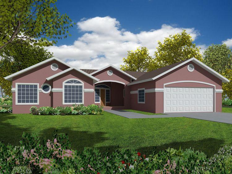 Ranch Plan: 1,924 Square Feet, 4 Bedrooms, 3 Bathrooms - 168-00021