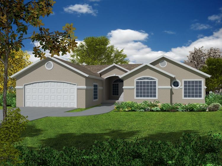 Ranch Plan: 1,924 Square Feet, 4 Bedrooms, 3 Bathrooms - 168-00021