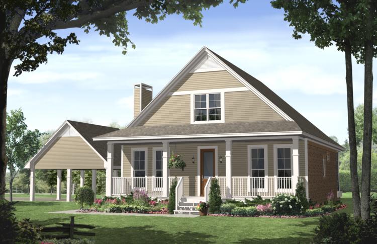 Country Plan: 1,900 Square Feet, 3 Bedrooms, 2.5 Bathrooms - 348-00177