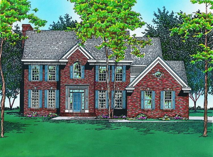 Traditional Plan: 2,992 Square Feet, 4 Bedrooms, 4 Bathrooms - 036-00151