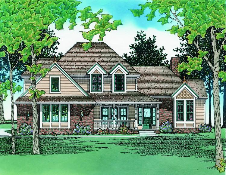 Traditional Plan: 2,525 Square Feet, 4 Bedrooms, 3 Bathrooms - 110-00585