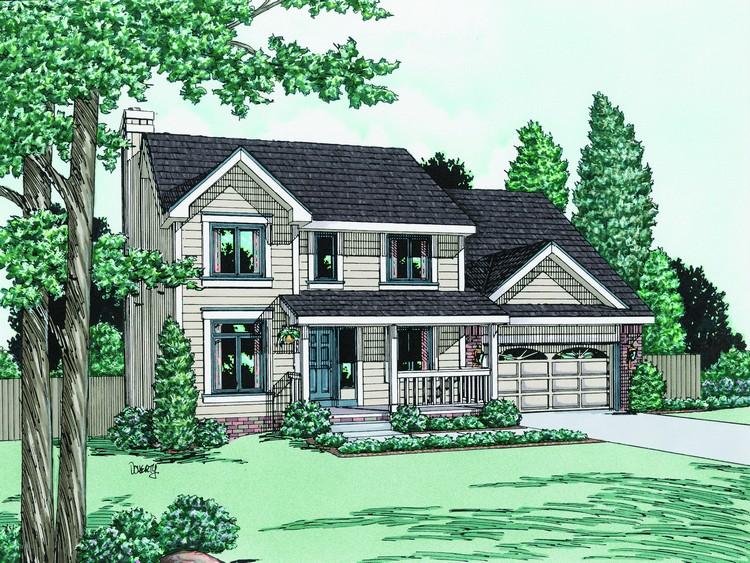 Country Plan: 1,912 Square Feet, 4 Bedrooms, 2.5 Bathrooms - 5633-00190