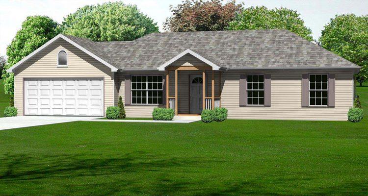 Country Plan: 1,050 Square Feet, 3 Bedrooms, 2 Bathrooms - 036-00007