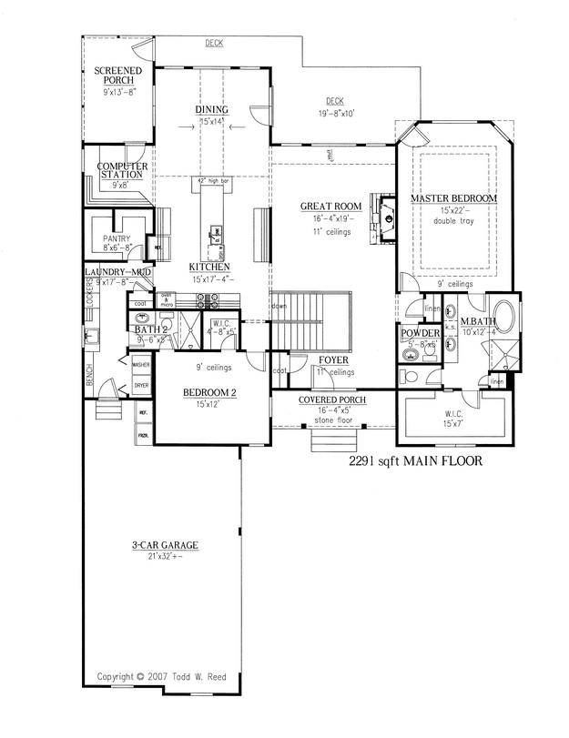 Ranch Plan: 3,787 Square Feet, 4-5 Bedrooms, 4.5 Bathrooms - 286-00009