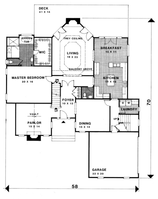 Traditional Plan: 3,614 Square Feet, 4 Bedrooms, 3.5 Bathrooms - 036-00160