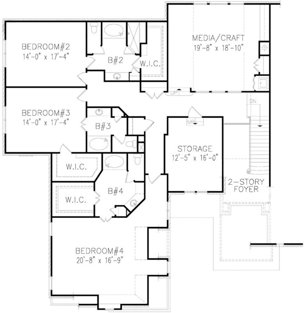 Luxury Plan: 6,366 Square Feet, 4 Bedrooms, 5.5 Bathrooms - 699-00098