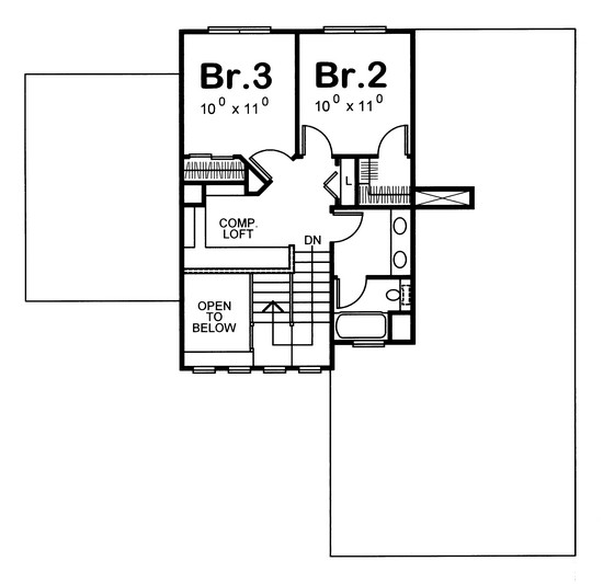 Craftsman Plan: 1,818 Square Feet, 3 Bedrooms, 2.5 Bathrooms - 402-00856