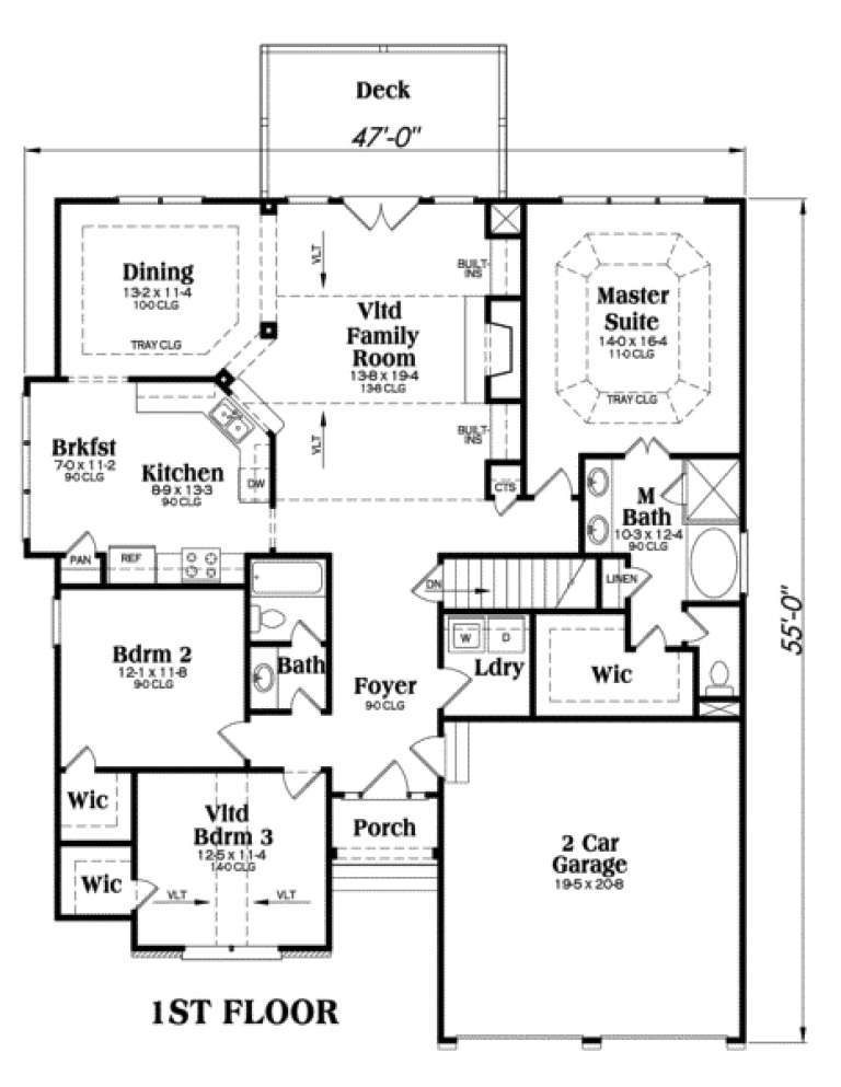 House Plan House Plan #100 Drawing 1