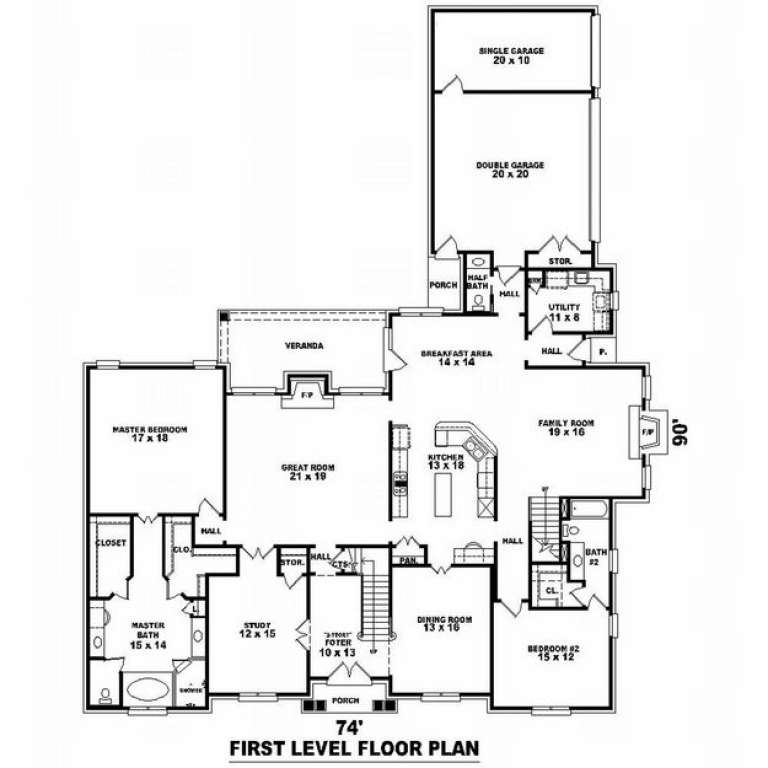 House Plan House Plan #10035 Drawing 1