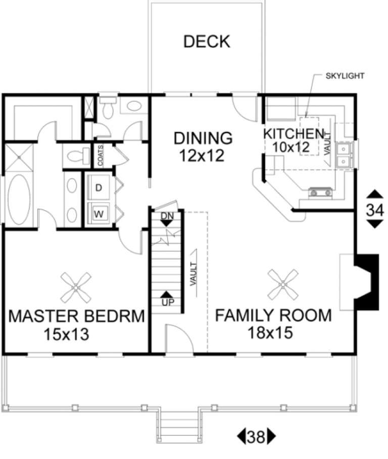 House Plan House Plan #1004 Drawing 1