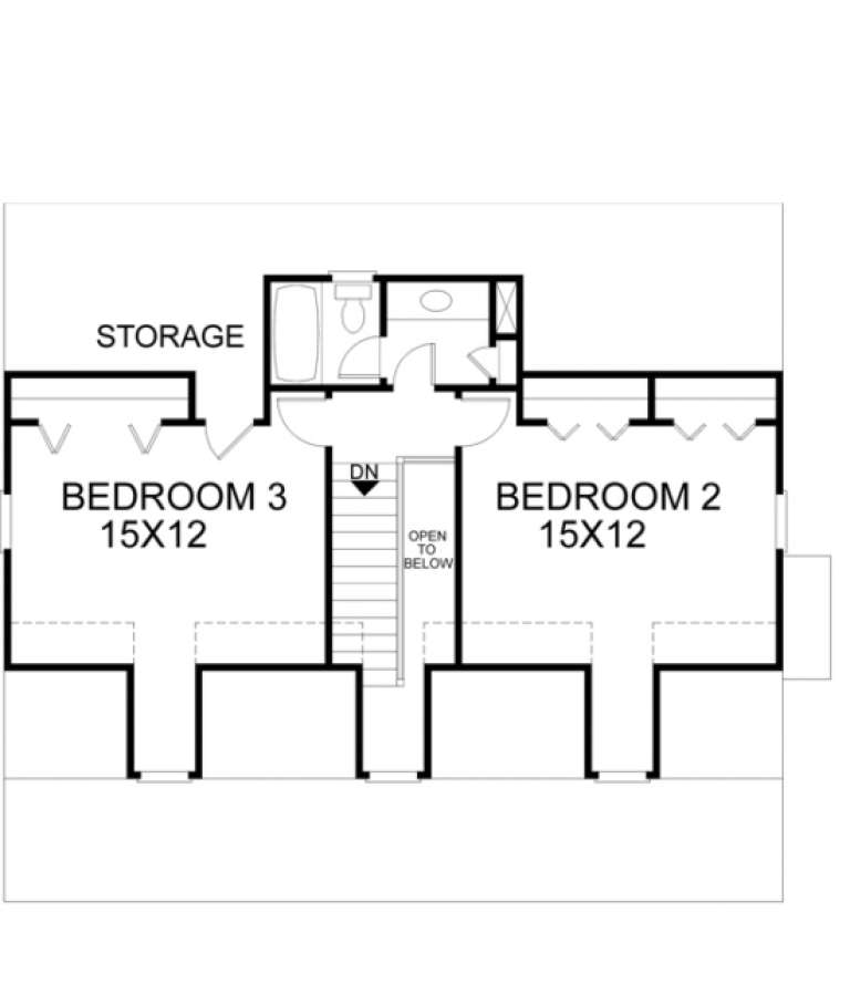 House Plan House Plan #1004 Drawing 2