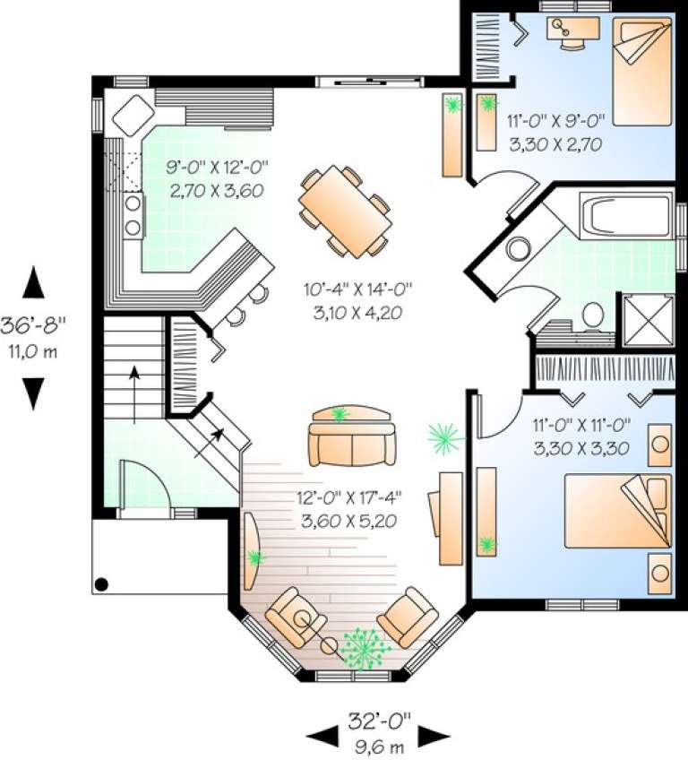 House Plan House Plan #10276 Drawing 1