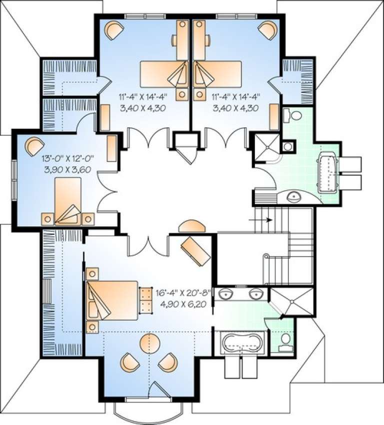 House Plan House Plan #10353 Drawing 2