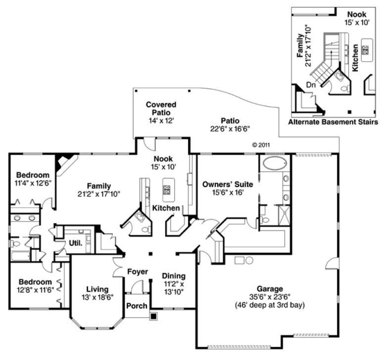House Plan House Plan #1049 Drawing 1