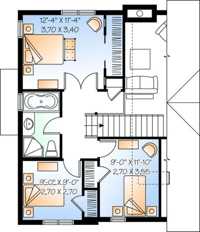 House Plan House Plan #11026 Drawing 2