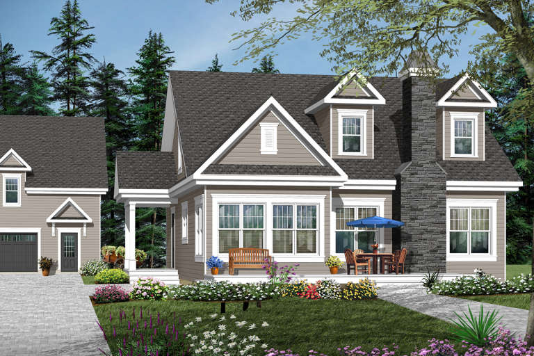 Traditional Plan: 1,976 Square Feet, 3 Bedrooms, 2 Bathrooms - 034-00780