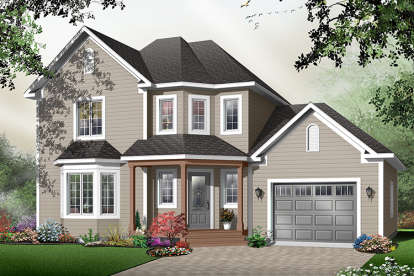 Country House Plan #034-00828 Elevation Photo