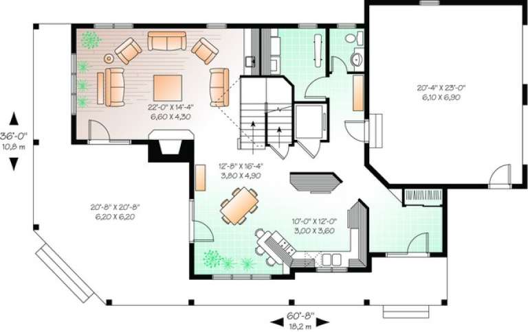 House Plan House Plan #11113 Drawing 1