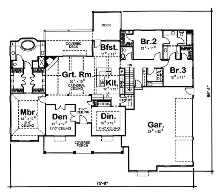 House Plan House Plan #11268 Drawing 1
