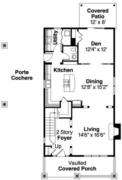Floorplan 1 for House Plan #035-00343
