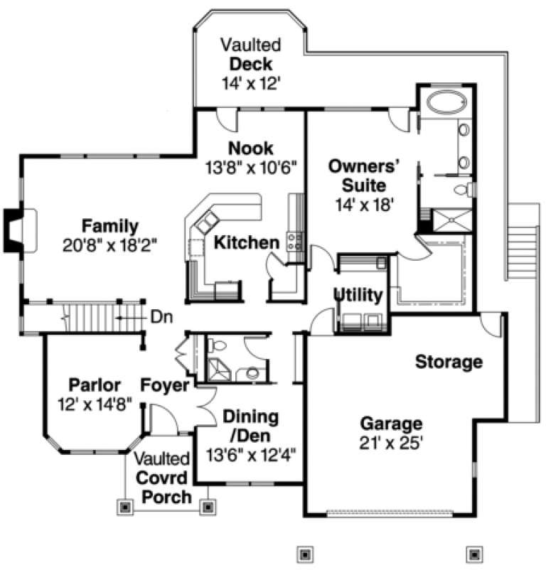 House Plan House Plan #1137 Drawing 1