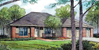 Classical House Plan #035-00456 Elevation Photo